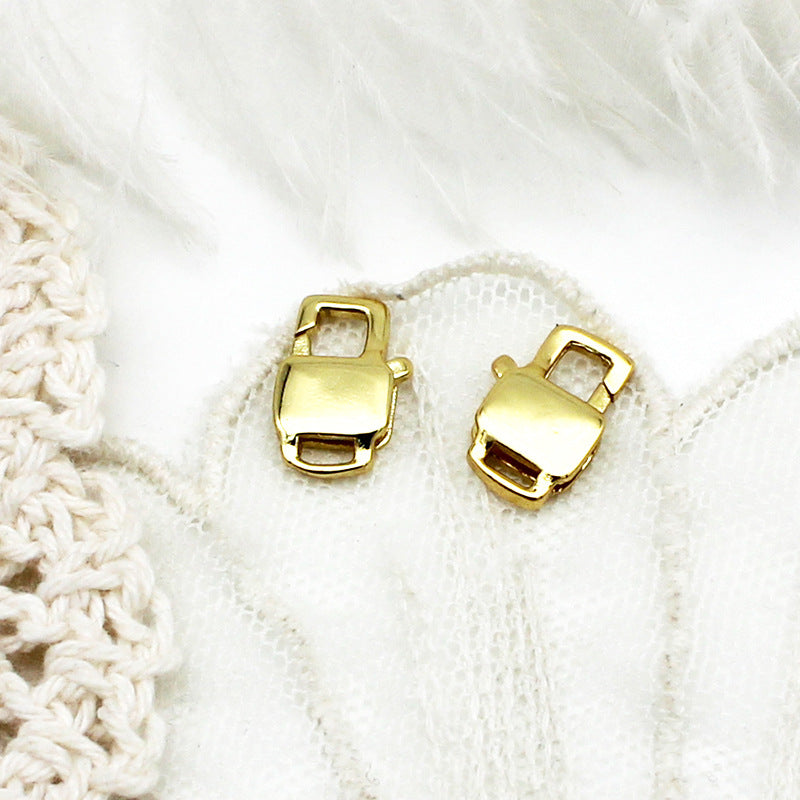 Wholesale of Gold Lobster Buckle Copper DIY Jewelry Accessories